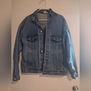 Men's Vintage Coca - Cola Blue Denim Jacket Size Lg